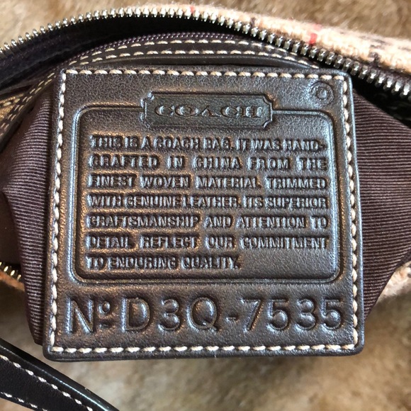 Coach wool plaid mini bag offers welcome - Picture 6 of 6